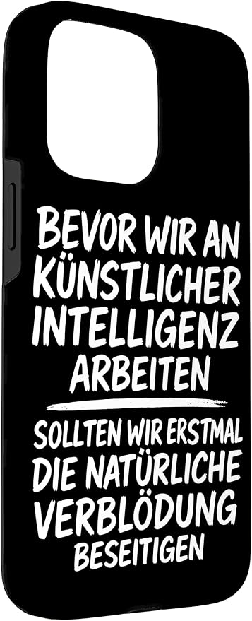 Fix Stupidity First – AI Can Wait Case for iPhone 15 Pro Max - Image 3