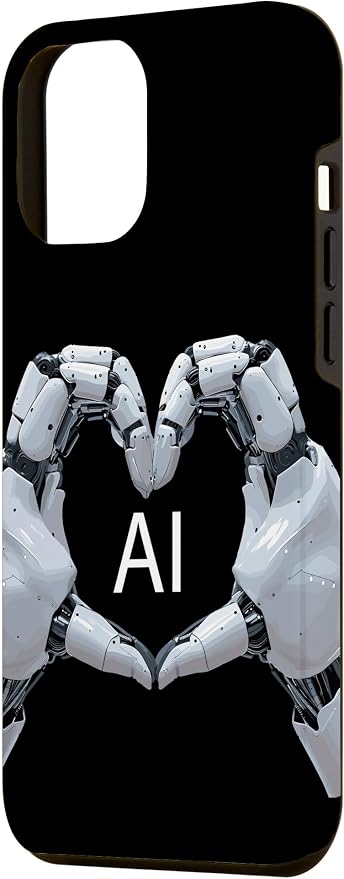 iPhone 14 Plus Love AI, Artificial Intelligence, robot hands Case - Image 2