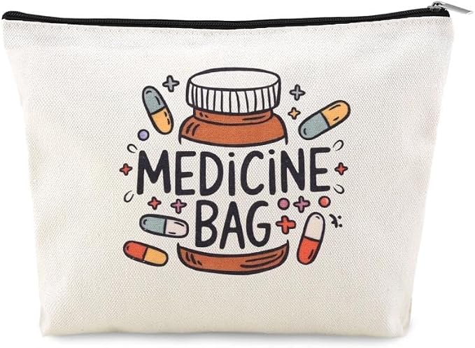 Home Medical Bag for Medicine Storage Organizer Pouches Emergency Pouch for First Aid Med Bag Patient Gifts from Nurse Drug Bags for Travel Camping Medication Storage Kit Pharmacy Doctor Gifts Ideas by YangQian