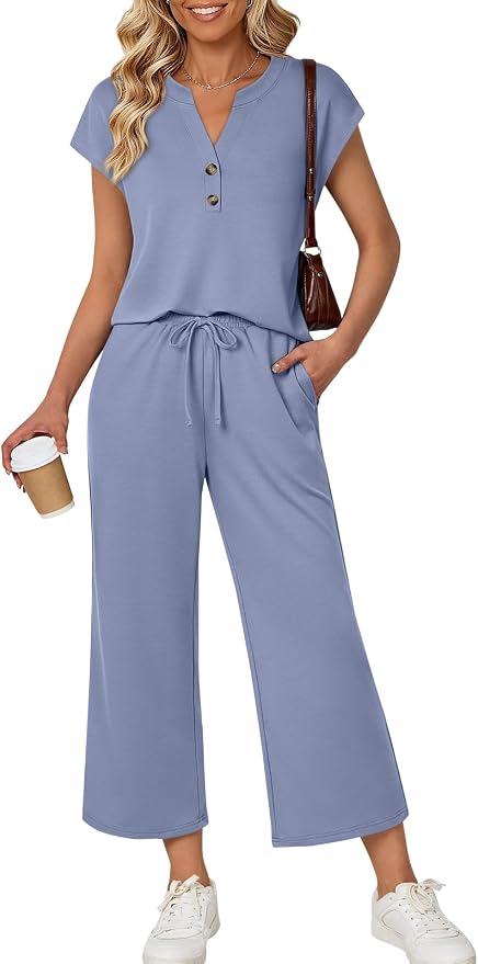 LILLUSORY Two Piece Lounge Sets for Women Vacation Beach Travel Airport Fall Outfits Casual Cruise Fashion 2026 by Lillusory