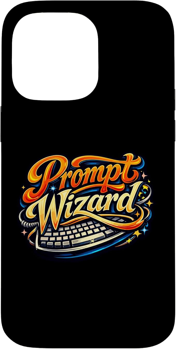 Prompt Wizard AI Retro Keyboard Case for iPhone 14 Pro Max by Unknown