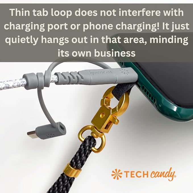 Tech Candy The Hookup Universal Lanyard Mobile Cell Phone Strap, Rose Gold - Quality, Wrist, Neck, Crossbody, Adjustable - Image 5
