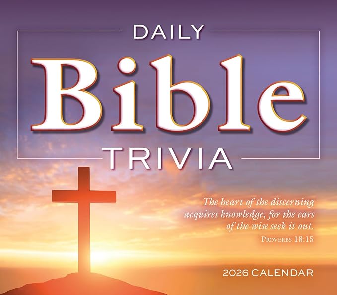 Bible Trivia 2026 Daily Desk Calendar: Boxed Page-a-Day Christian Quiz Calendar with Daily Scripture Facts, Bible Challenges & Faith-Based Fun - Image 2