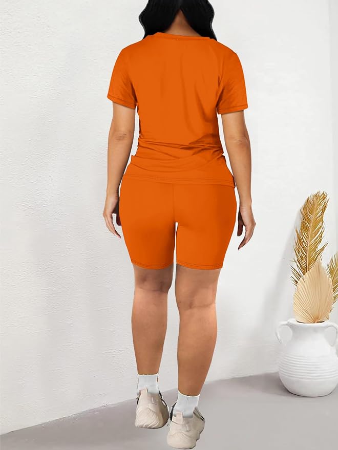 STOLKISS Women 2 piece Short Sets Classic Striped Outfits Summer Casual Short Sleeve T-Shirt and Short Jogger Tracksuits Sets - Image 6