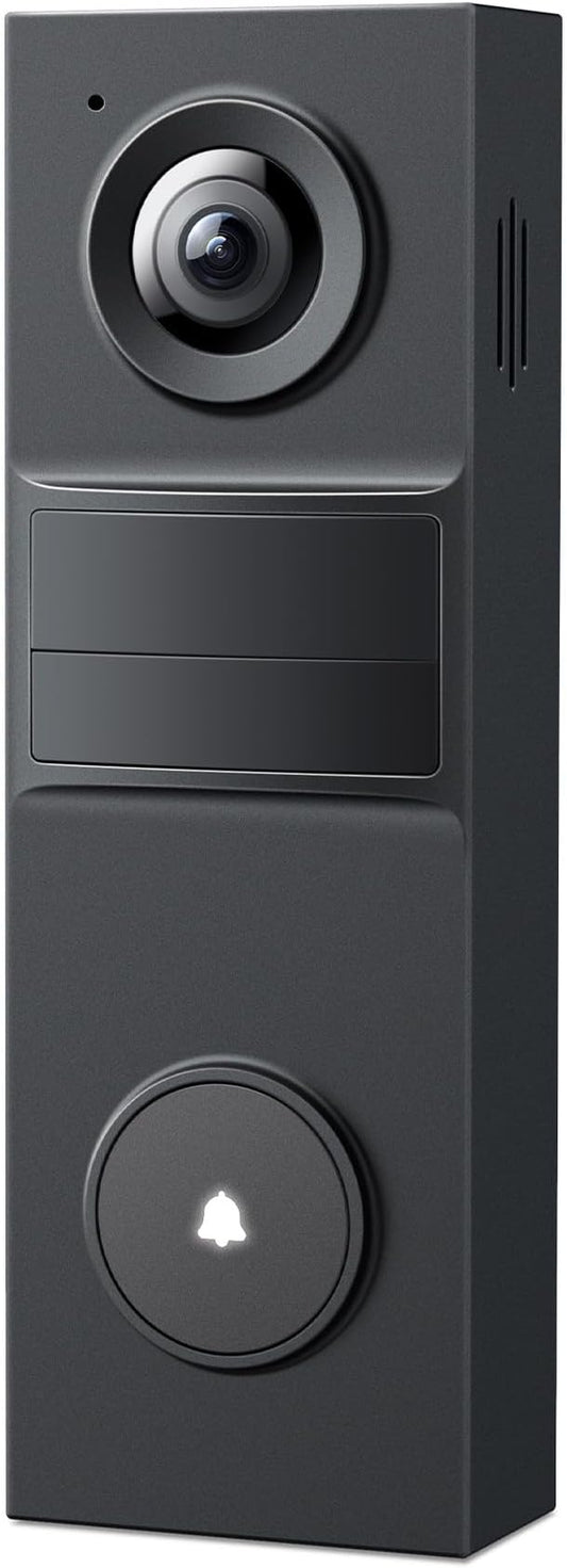 Tapo 2K Wireless Smart Video Doorbell - 160° Ultra-Wide View, Person Detection, 2-Way Talk, Ring Call, Night Vision, Subscription-Free Local Storage or Optional Cloud, D205 by Unknown