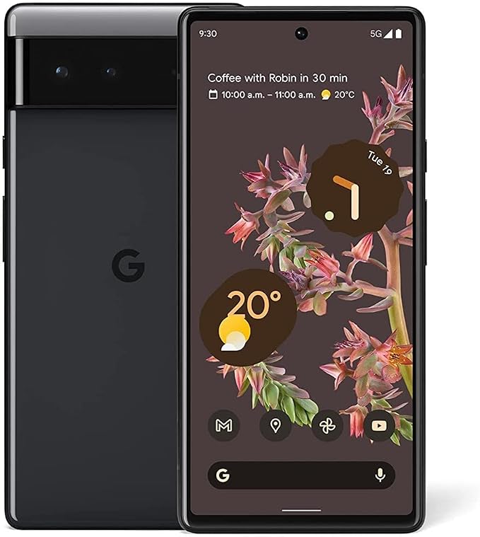 Google Pixel 6 – 5G Android Phone - Unlocked Smartphone with Wide and Ultrawide Lens - 128GB - Stormy Black - Image 8