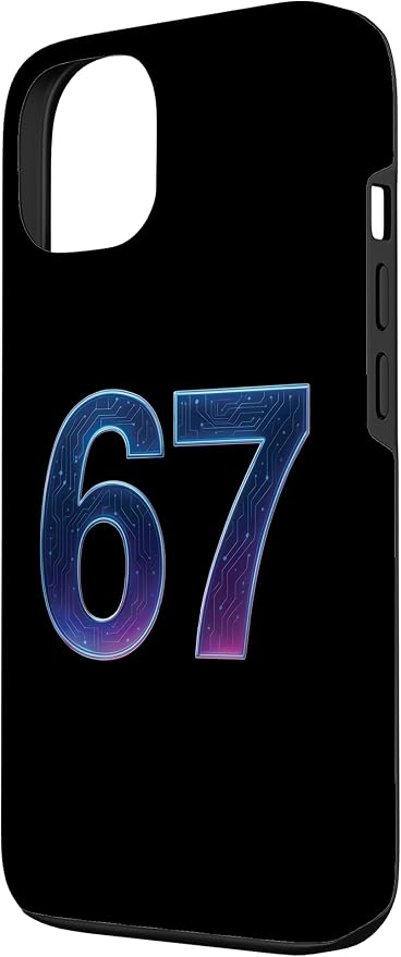 67 Meme Ai Quantum Number 67th Six Seven Tech Digital Future Case for iPhone 13 - Image 2