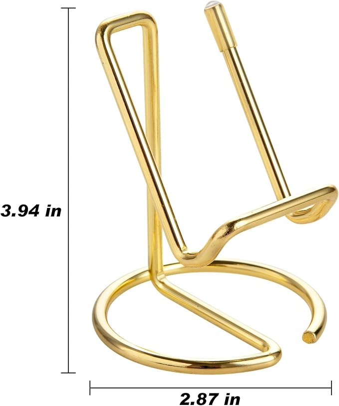 ROPOSY Cell Phone Stand for Desk, Cute Metal Gold Cell Phone Stand Holder Desk Accessories, Compatible with All Mobile Phones, iPhone, iPad - Image 7