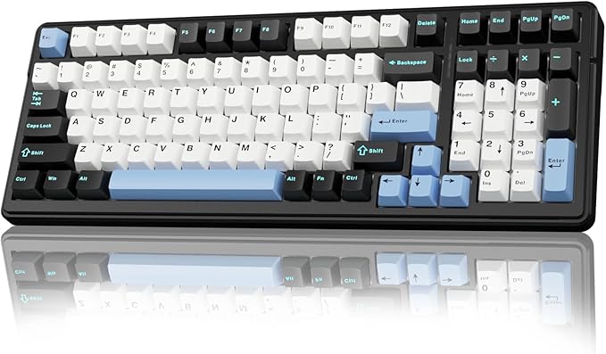 AULA F99 Wireless Mechanical Keyboard,Tri-Mode BT5.0/2.4GHz/USB-C Hot Swappable Custom Keyboard,Pre-lubed Linear Switches,RGB Backlit Gaming Keyboards for PC/Tablet/Xbox/PS4/PS5 by AULA