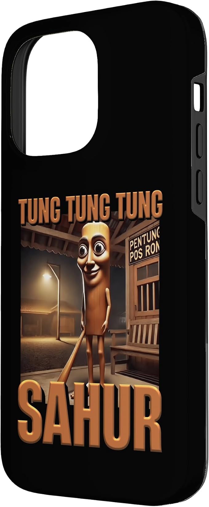 Internet Hilarious Meme AI Character Tung Tung Tung Sahur Case for iPhone 14 Pro Max - Image 2