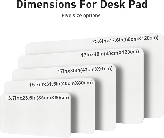 Aothia Leather Desk Pad Protector, Mouse Pad, Office Desk Mat, Non-Slip PU Leather Desk Blotter, Laptop Desk Pad, Waterproof Desk Writing Pad for Office and Home (36" x 17", Off-White) - Image 7