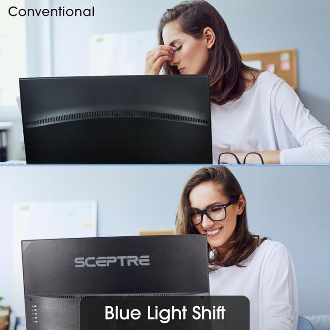 Sceptre New 24.5-inch Gaming Monitor 240+Hz 1ms DisplayPort x2 HDMI x2 100% sRGB AMD FreeSync Premium Build-in Speakers, Machine Black 2025 (E255B-FWD240 Series) | 25 FHD Va, 100% Srgb, Amd Freesync Premium, 2x Dp1.4, 2x Hdmi2.0, 2x2w Speakers - Image 4