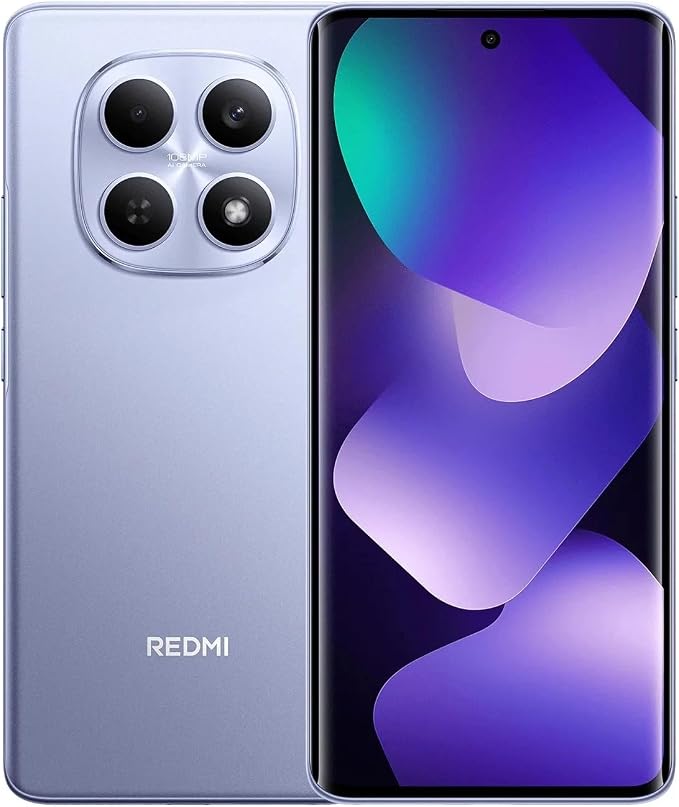 XIAOMI Redmi Note 15 Pro 5G Ai (Compatible with Tmobile Mint Tello & Global) (256GB + 8GB) NFC 6.83" 120Hz 200MP Pro AI Camera Model 25080RABDG Unlocked Dual Sim Liberado (Mist Purple) by Xiaomi