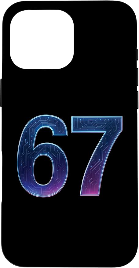 67 Meme Ai Quantum Number 67th Six Seven Tech Digital Future Case for iPhone 16 Pro Max by Unknown