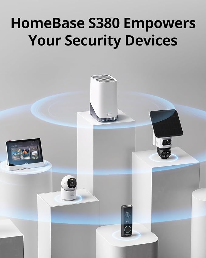 eufy Security HomeBase 3 (HomeBase S380), Smart Hub for eufy Devices, Up to 16 TB Expandable Local Storage, BionicMind AI Facial Recognition, Advanced Encryption, No Monthly Fee - Image 2