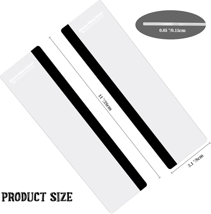 Office Desk Accessories 2pcs Computer Monitor Memo Board Office Supplies | Computer Monitor Memo Board Computer Sticky Note Holder - Image 3