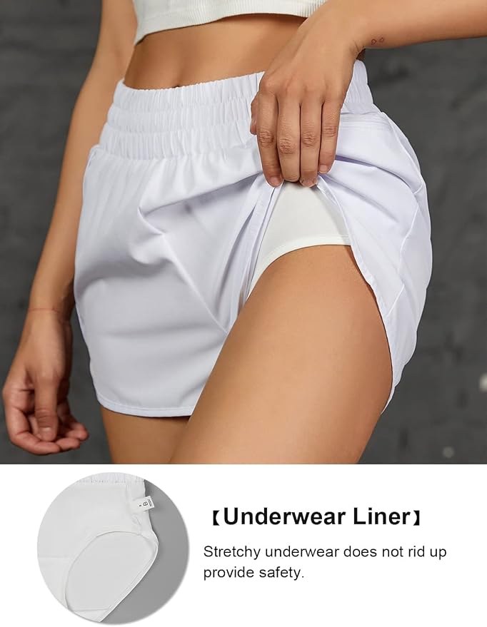 Blooming Jelly Women's Quick-Dry Running Shorts Workout Sport Layer Active Shorts with Pockets 1.75" - Image 4