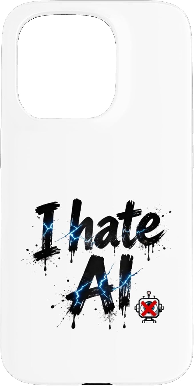 I Hate Ai Case for iPhone 15 Pro by Unknown