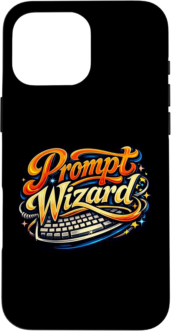 Prompt Wizard AI Retro Keyboard Case for iPhone 16 Pro Max by Unknown
