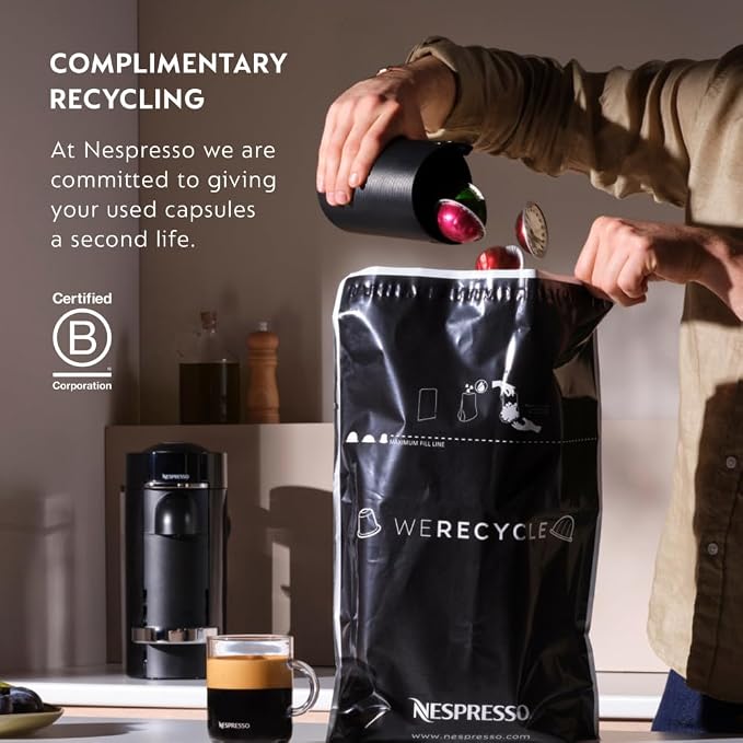 Nespresso Vertuo Pop+ Coffee Machine with Milk Frother, Pacific Blue | Coffee and espresso maker by De'Longhi with compact design. Aeroccino3 frother bundle for hot or cold foam drinks at home. - Image 9