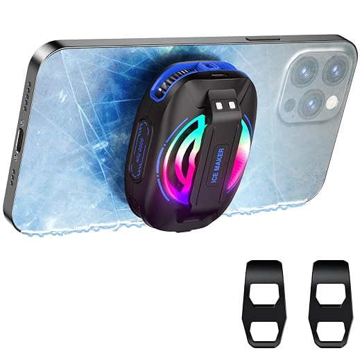 Cell Phone Cooler for Gaming, Magnetic Portable Radiator with RGB Lights, 3000mAh Rechargeable Battery, Compatible with iPhone, iPad, Android - Image 7