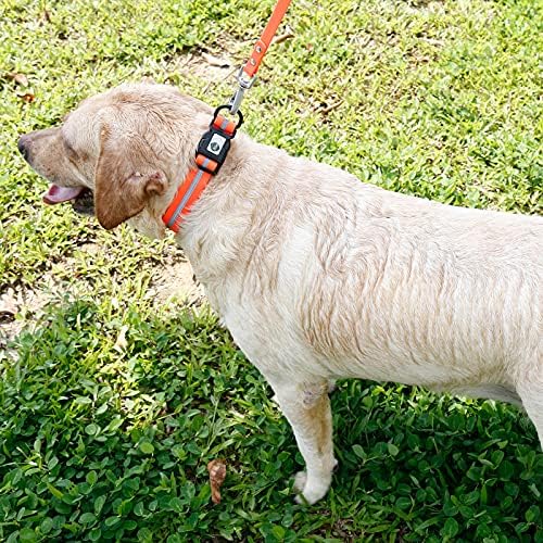 Nimble Reflective Waterproof Dog Collar Adjustable Odor Resistant Easy Clean Pet Collar for Small Medium Large Dogs Night Walking Outdoor Rainy Use (Medium (11.81”-18.5”inches), Orange) - Image 5