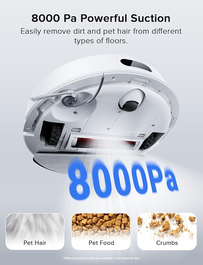 roborock Q7 L5 Robot Vacuum and Mop Combo, 8,000Pa Suction | Upgraded from Q5 Pro, Dual Anti-Tangle System, LiDAR Navigation, No-Go Zones, Self-Charging Robotic Vacuum, White - Image 3