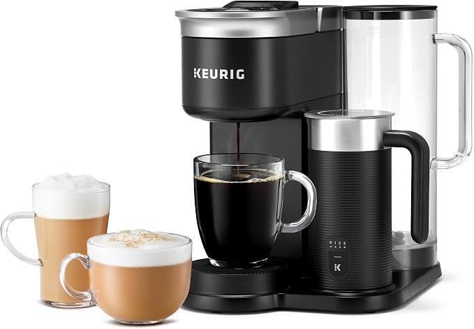 Keurig K-Café SMART Single Serve Coffee Maker with WiFi Compatibility, Latte and Cappuccino Machine with Built-In Frother, 6 Brew Sizes, Black | WIFI Brewid Smart Brewing, Built-in Milk Frother for Lattes and Cappuccinos, 6 Brew Sizes, K-Cup Pod Compat... - Image 16
