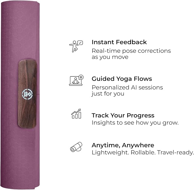 Smart Mat Gen3 - Dark Grey| AI Powered Yoga Mats For Home Workout | Lightweight Yoga Mats of 6mm | Real Time Tracking Exercise Mats For Men & Women - Image 3