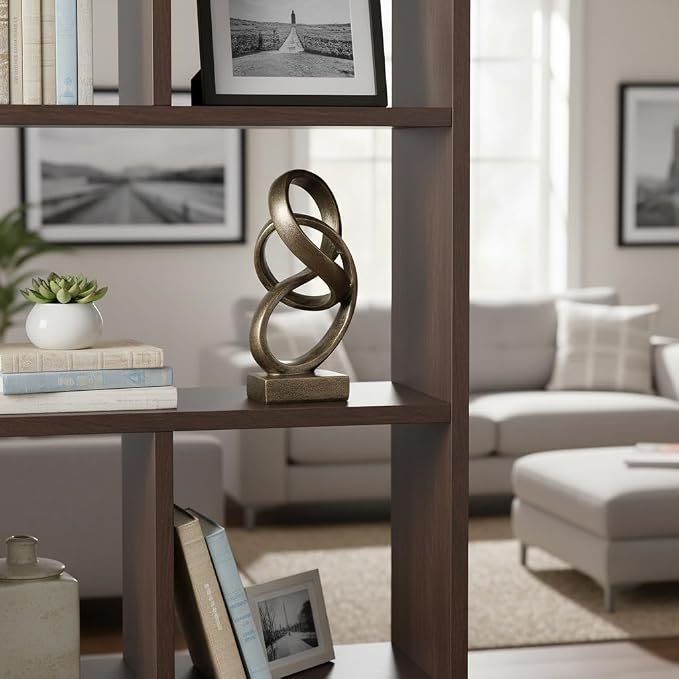 10" Modern Abstract Ribbon Decorative Sculpture, Knot Sculptures,Home Decor,Coffee Table Statues,Dining Living Room Desk Decor（Bronze Colored） - Image 8