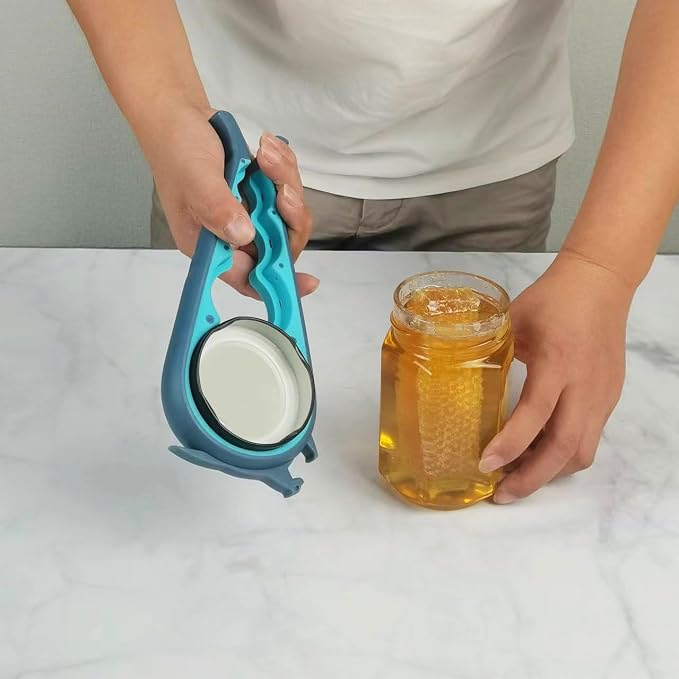 Jar Opener for Weak Hands, 5 in 1 Bottle Opener for Seniors with arthritis | Multifunctional Adjustable Lid Opener with Non-Slip Rubber Gripper Pad – Effortlessly Opens Jars, Bottles & Pop-Top Cans - Image 9