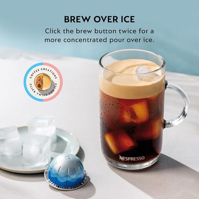 Nespresso Vertuo Next Coffee & Espresso Maker by De'Longhi | Slim, sustainable design brews 6 cup sizes topped with velvety crema, from espresso to 18 oz. Over 40 Vertuo blends. - Image 8