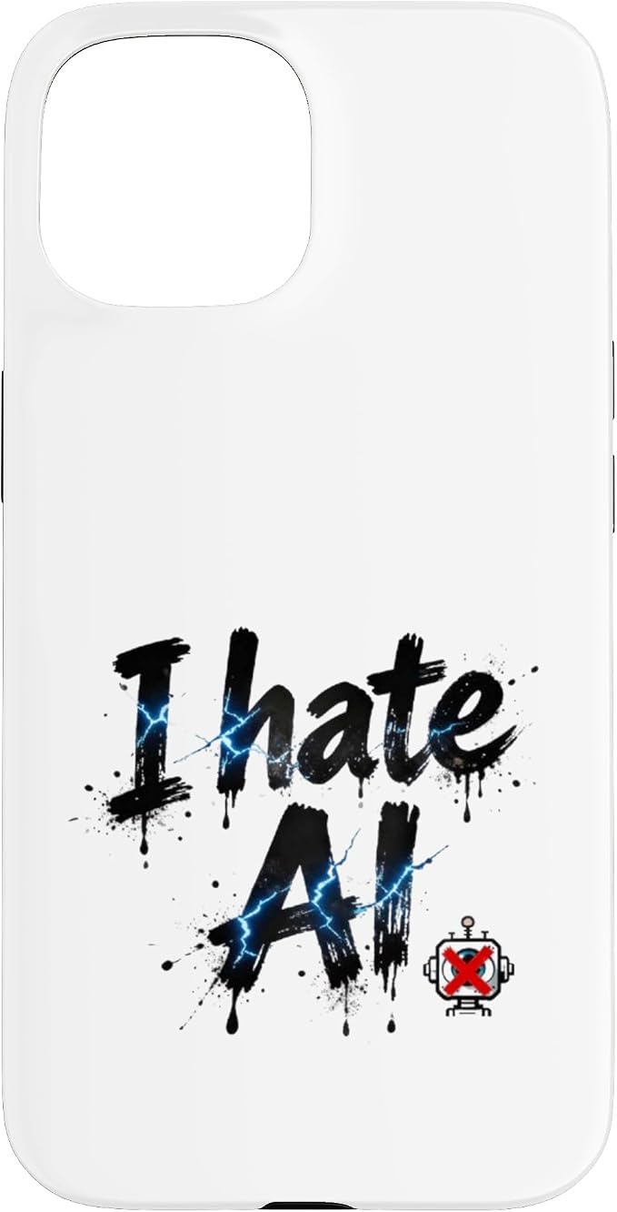 I Hate Ai Case for iPhone 15 by Unknown