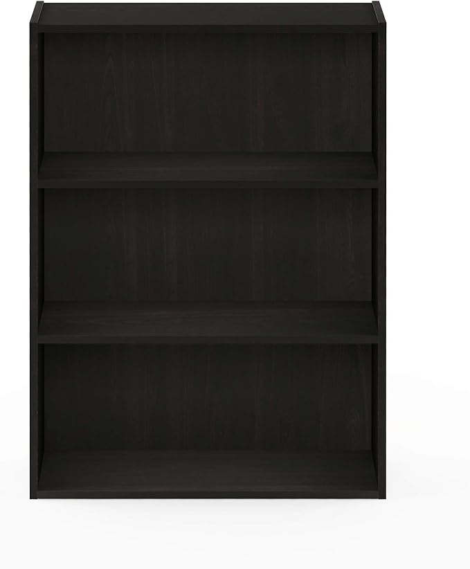 Furinno PASIR Book Shelf, 3-Tier Bookshelf, Storage Shelves Bookcase, 9.7 x 23.7 x 31.5, for Living Room, Bedroom, Home Office, Cinnamon Cherry - Image 7