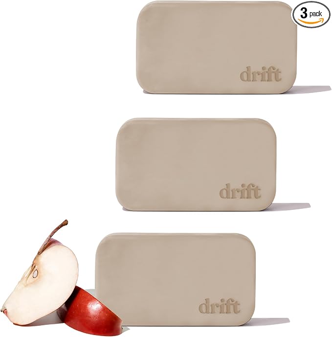 Drift Car Air Freshener - The Original Stone Air Freshener - Car Odor Eliminator - Long Lasting Scent - Metal Clip - Essential Oils - Apple Picking Scent 3 Pack Refill - NO CLIP INCLUDED by driftscents
