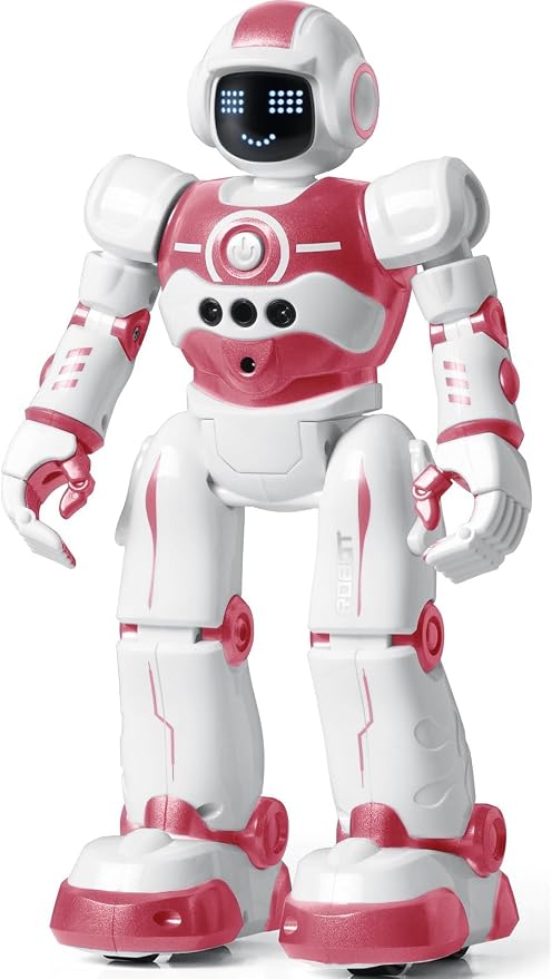 Robot Toys for Kids,Programmable Remote Control Smart Walking Dancing Robot Toy with Gesture & Sensing for Age 4 5 6 7 8 9 10 Year Old Boys Girls for Birthday Present,Pink by EduCuties