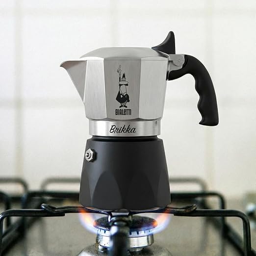 Bialetti Brikka Moka Pot Stovetop Espresso Maker – Crema-Rich Italian Coffee Maker, 2 Espresso Shots (3.4 oz / 100 mL), Black - Image 5