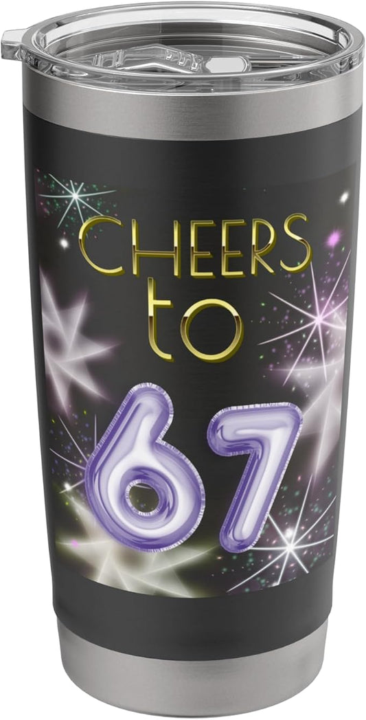Happy New Year with a 6 7 Zoomer meme vibe. 2026 Countdown Stainless Steel Insulated Tumbler by Unknown