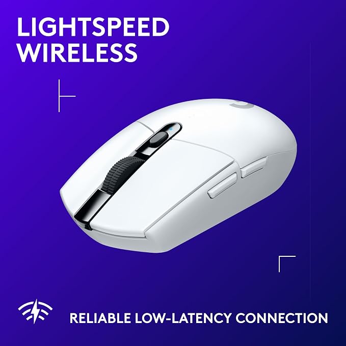 Logitech G305 Lightspeed Wireless Gaming Mouse - White | 12,000 DPI, Lightweight, 6 Programmable Buttons, 250h Battery, On-Board Memory, Compatible with PC and Mac - Image 3
