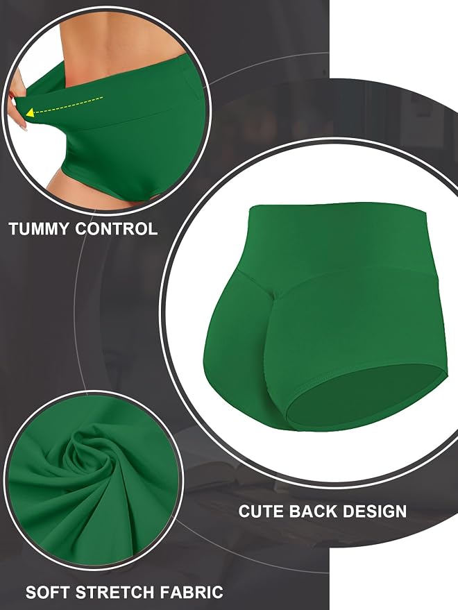 Cut Out Yoga Shorts Booty Butt Lifting Scrunch Shorts High Waisted Workout Gym Active Hot Pants - Image 2