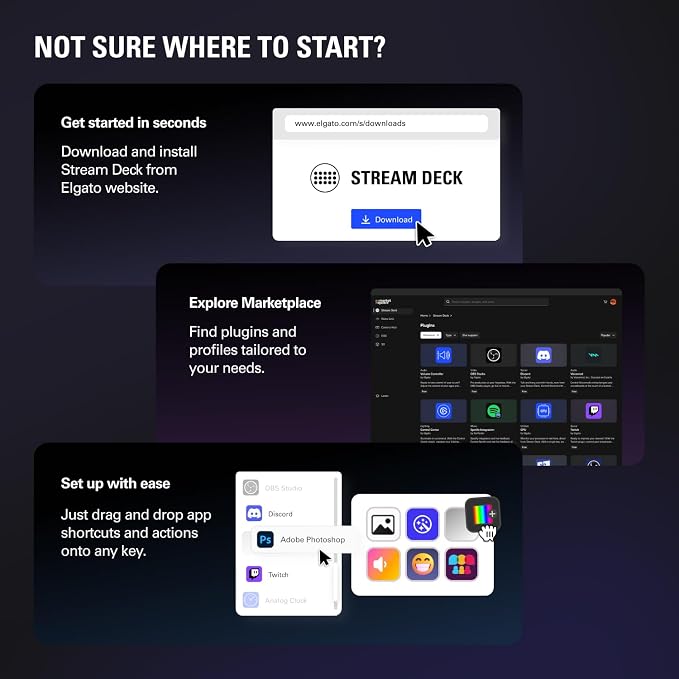 Elgato Stream Deck +, Audio Mixer and Studio Controller | LCD keys, dials and touch strip, Multi actions and smart profiles, Unlocks Wave Link mixing, Works with Mac and PC - Image 7