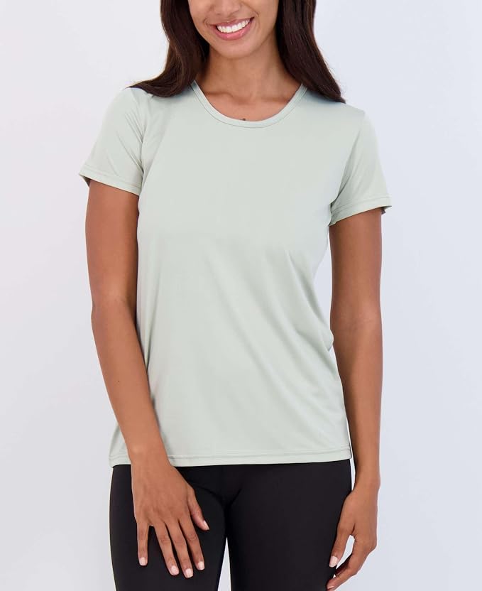 5 Pack Women's Dry Fit Short Sleeve Athletic Gym Workout Running Tops | Available in Plus Size, Exercise, Sports, Fitness, Quick Dry, Cooling, Moisture Wicking, Loose Basic Tees, Yoga, Pilates - Image 7
