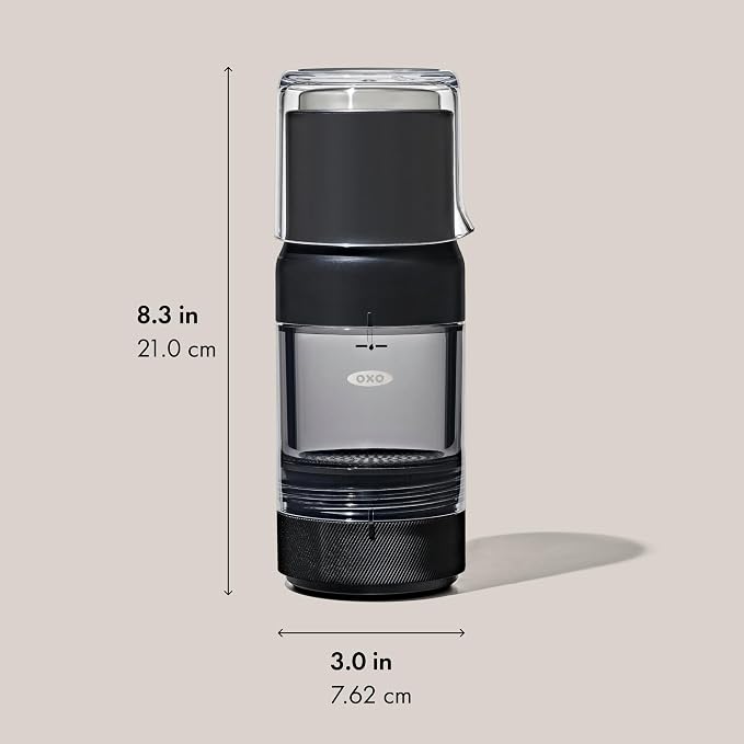 OXO Brew Portable Rapid Coffee Brewer | Reusable Filter, Small, Quick Brew in 5 Minutes or Less, Easy-Clean Carafe, Hot or Cold - Image 13