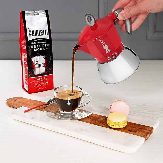 Bialetti - Moka Induction, Moka Pot, Suitable for all Types of Hobs, 2 Cups Espresso (2.8 Oz), Red - Image 3