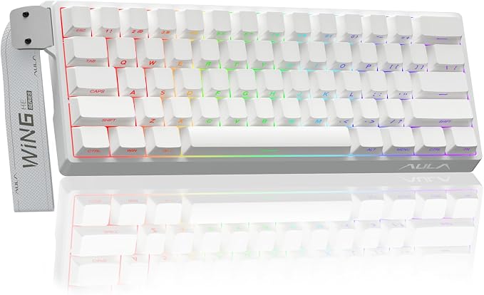 Aula WIN60 HE - 60% Mechanical Gaming Keyboard Wired, Hall Effect Magnetic Switch Hot Swappable, Adjustable Actuation RT Mode, 8000 Hz Polling Rate, RGB Keyboard 60 Percent Compact Design for PC by CORBOBO