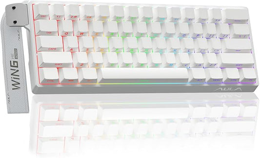 Aula WIN60 HE - 60% Mechanical Gaming Keyboard Wired, Hall Effect Magnetic Switch Hot Swappable, Adjustable Actuation RT Mode, 8000 Hz Polling Rate, RGB Keyboard 60 Percent Compact Design for PC by CORBOBO