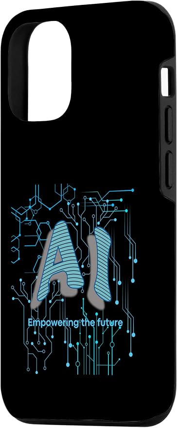 AI Circuit Board Tech Design for programmers & Engineers Case for iPhone 12/12 Pro - Image 2