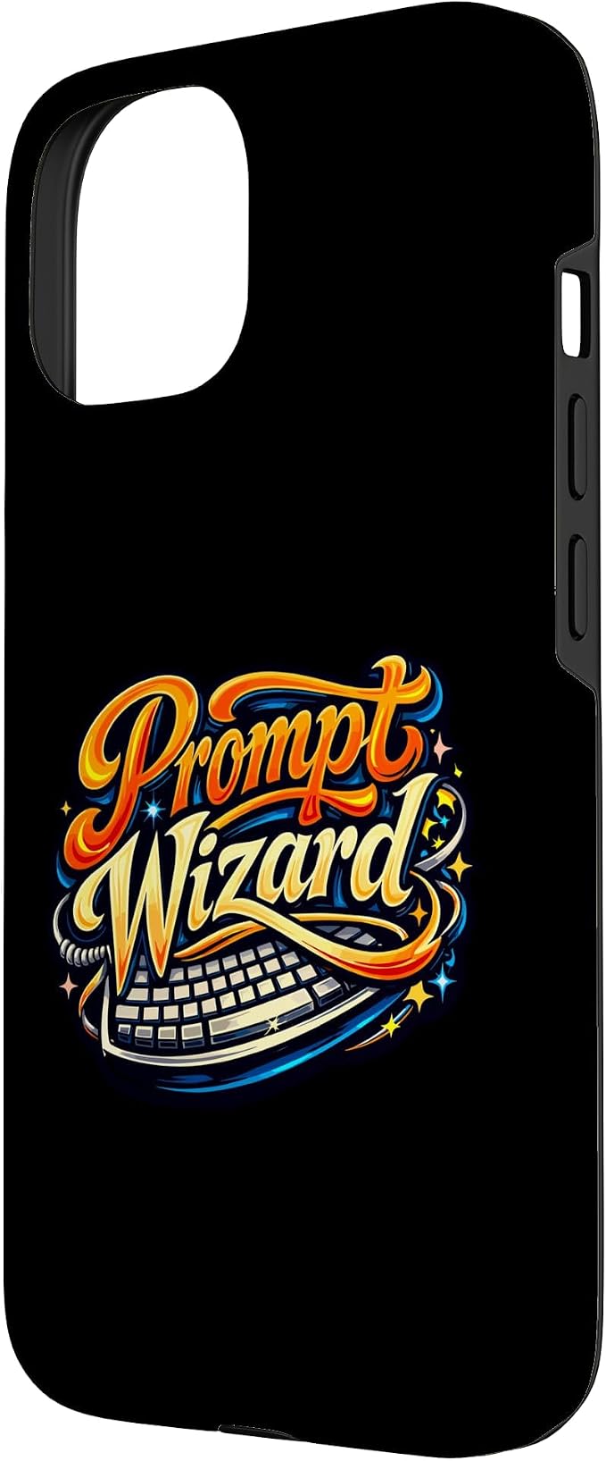 Prompt Wizard AI Retro Keyboard Case for iPhone 15 - Image 2