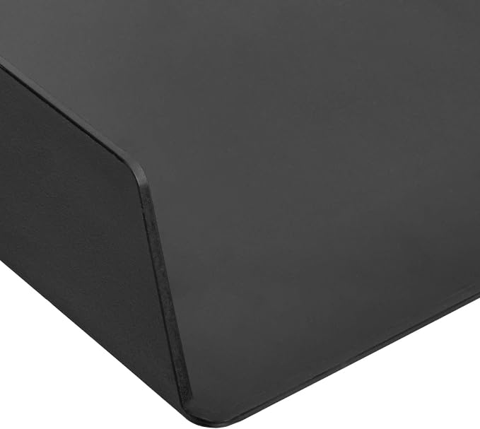 Amazon Basics Rectangular Plastic Desk Organizer, Letter Size Tray, 4-Pack, 9.7 x 2.2 x 13 inches, Black - Image 4
