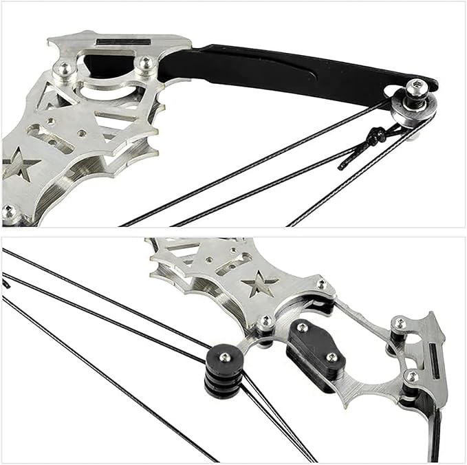 Archery Bow Set Left and Right Hand Compound Bow Hunting Bow Metal Material Catapult RH/LH for Practice Archery - Image 5